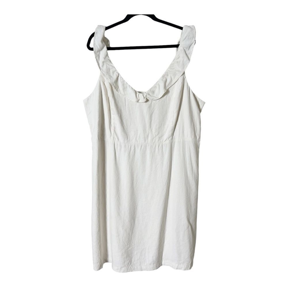 Old Navy Women’s Sleeveless Cream Linen Blend Dress Size XXL Tall